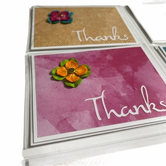 Hibiscus Flower Thank You Card Bundle Set of 6 - Picture 4 of 11